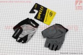 Перчатки детские без пальцев XXS-черно-серо-белые, с мягкими вставками под ладонь SKG-1553 SPELLI