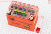 Аккумулятор 12V/4Аh YTX4L-BS (гелевый, оранж) 113/70/85мм с ИНДИКАТОРОМ OUTDO
