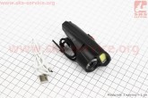 Ліхтар передній 1+7 діодів 360 lumen, Li-ion 3.7v 500mAh зарядка від USB, вологозахисний, чорний BG-C20