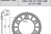 Задня зірка легкосплавная чорна SUNSTAR SS 5-3559-49BK = 3559-49