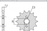 Зірка передня SUNSTAR SS 24114