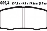 Гальмівні колодки EBC FA669/4