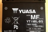 Аккумулятор сухозаряженный AGM 19Ah 170A (L185*W81*H170mm) YUASA YT19BL-BS