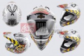 Шолом кросовий LS2 MX433 (з визором, size:ХL, білий, JUSTICE)