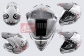 Шолом кросовий LS2 MX433 (з визором, size:XL, білий, SNAKE)