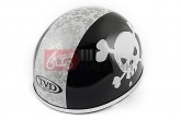 Шлем-каска TVD Skull (size:L, черно-белый)