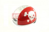 Шлем-каска TVD Skull (size:L, красно-белый)