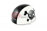 Шлем-каска TVD Skull (size:L, бело-черный)