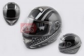 Шлем-интеграл KOJI 550 (premium class) (size:L, серо-черный)