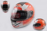 Шлем-интеграл KOJI 550 (premium class) (size:L, бело-красный)