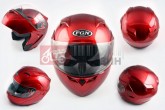 Шлем трансформер FGN 688 (size:L, красный, солнцезашитные очки)