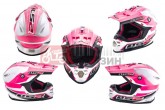 Шлем кроссовый LS2 MX456 (size:L, бело-розовый)