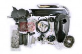 Двигун велосипедний (в зборі) 80сс (механічний старт., бак, ручка газу, зірка, ланцюг) (чорний) EVO