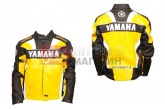 Мотокуртка YMH (шкірзам) (size:XXXL, жовта)