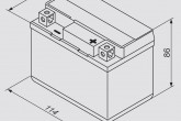 Аккумулятор сухозаряженный AGM 3Ah 40А (L114*W71*H86mm) BOSCH 0092M60010