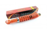Амортизатор GY6, DIO ZX, LEAD 320mm, регульований (помаранчевий +павутина) NDT