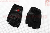 Мотоциклетні рукавички без пальців XL-чорні SCOYCO