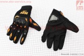 Мотоциклетні рукавички XL-чорно/помаранчеві KTM