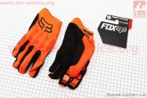Мотоциклетні рукавички XL-чорно/помаранчеві FOX