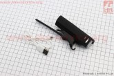 Фонарь передний 1 диод 250 lumen алюминиевый, Li-ion 3.7V 1500mAh зарядка от USB, ДАТЧИК СВЕТА, влагозащитный, черный FLM-BL01