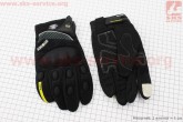 Перчатки мотоциклетные L-черные (сенсорный палец) SUOMY