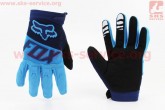 Перчатки мотоциклетные M-синие FOX