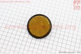 Катафот боковой d-58mm, ЖЕЛТЫЙ СВ/CG/JH (корпус черный)