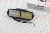 Фара дополнительная светодиодная влагозащитная - 30 LED с креплением, прямоугольная CYT