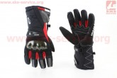 Перчатки мотоциклетные, теплые XL-черно/красный VEMAR