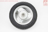 Диск стальной задний (бараб. торм.) MT2,15x10 + шина 90/90-10 Yamaha JOG SA-36J/39J б/у Taiwan