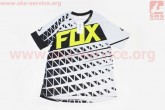 Футболка велосипедная для мужчин L - (Polyester 100%), короткие рукава, свободный крой, серо-черная, НЕ оригинал FOX