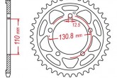 Звезда задняя JT JTR7.44ZBK JT SPROCKETS