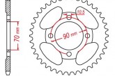 Звезда задняя JT JTR1203.42 JT SPROCKETS