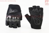 Перчатки мотоциклетные без пальцев L-Чёрные RS SPURTT