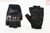 Перчатки мотоциклетные без пальцев XL-Чёрные RS SPURTT