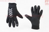 Перчатки мотоциклетные L-Чёрные (сенсорный палец) SPORT