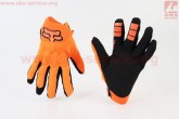Перчатки мотоциклетные XL-Чёрно-Оранжевые, тип 2 FOX