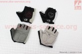 Перчатки без пальцев XL черно-серые, с мягкими вставками под ладонь PEARL iZUMi